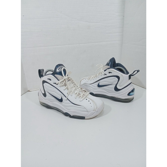 Nike Mens Air Total Max Uptempo Men 9 White Navy Shoes Sneakers SCZ2198-100 - Picture 3 of 16